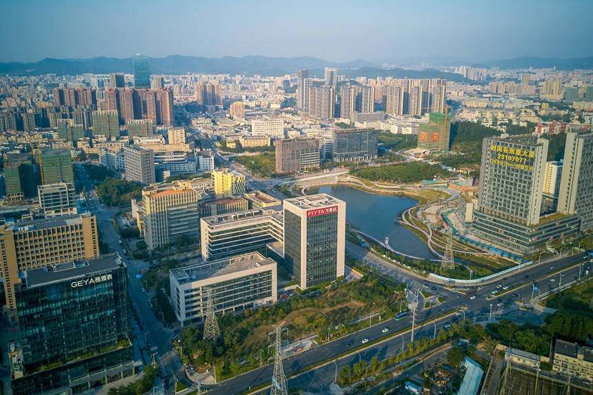 時(shí)間谷，深圳鐘表產(chǎn)業(yè)集聚基地。深圳鐘表行業(yè)協(xié)會供圖