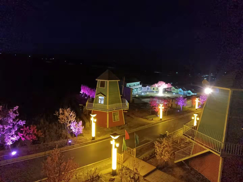盤道花田第二屆冰雪節(jié)暨美食節(jié)。西寧市文化旅游廣電局供圖