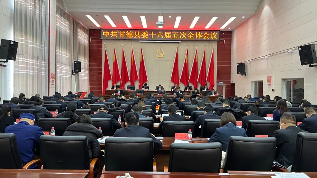 會議現(xiàn)場。甘德縣委宣傳部供圖