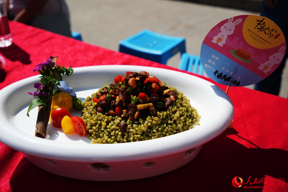 青海特色美食——麥仁飯。人民網(wǎng) 陳明菊攝