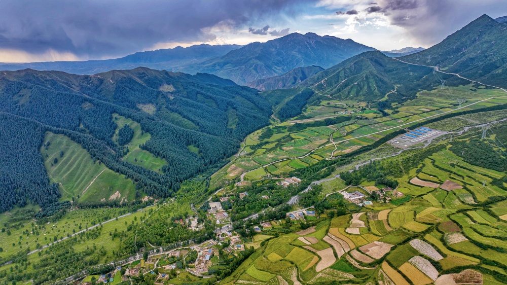 漫山樹(shù)木褪去盛夏濃綠。宋忠勇攝
