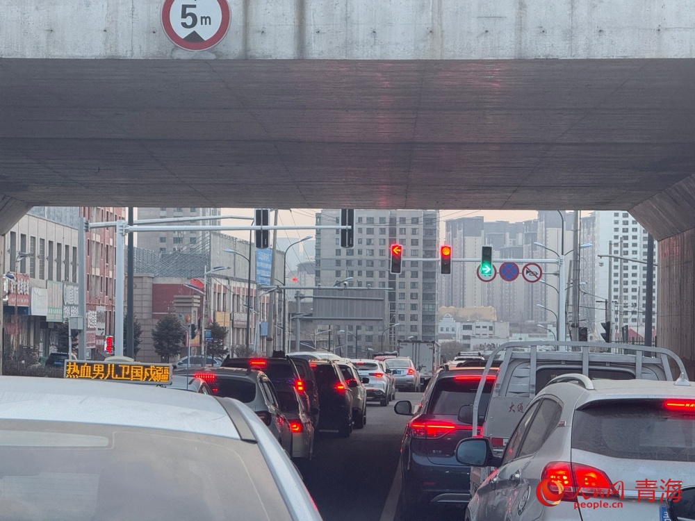 2025年3月，車輛堵成長(zhǎng)龍。人民網(wǎng) 況玉攝