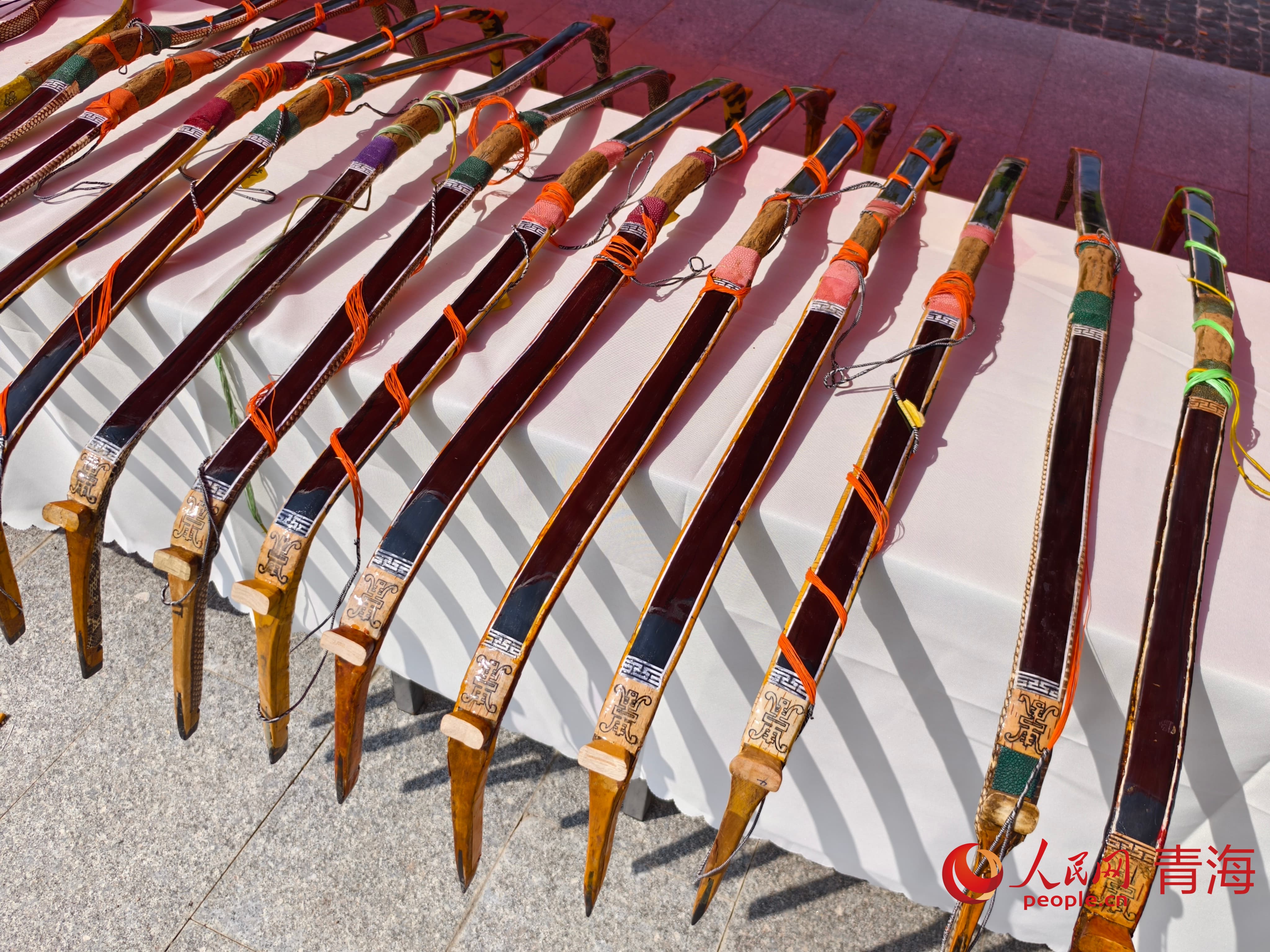 弓箭展示。實習生 孟啟昇攝